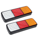 Giantz Pair 75 LED Tail Lights Stop Reverse Indicator 12V Ute Trailer Caravan Truck Boat - RnR Galore