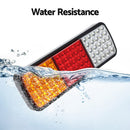 Giantz Pair 75 LED Tail Lights Stop Reverse Indicator 12V Ute Trailer Caravan Truck Boat - RnR Galore