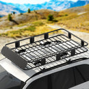 Giantz Universal Car Roof Rack Basket Luggage Vehicle Cargo Carrier 160cm Black - RnR Galore