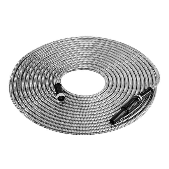 Giantz Water Hose Stainless Steel 30M with Spray Nozzle - RnR Galore