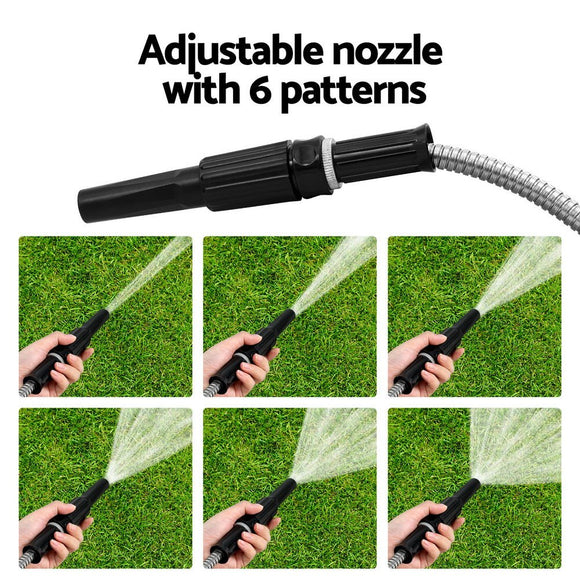 Giantz Water Hose Stainless Steel 30M with Spray Nozzle - RnR Galore