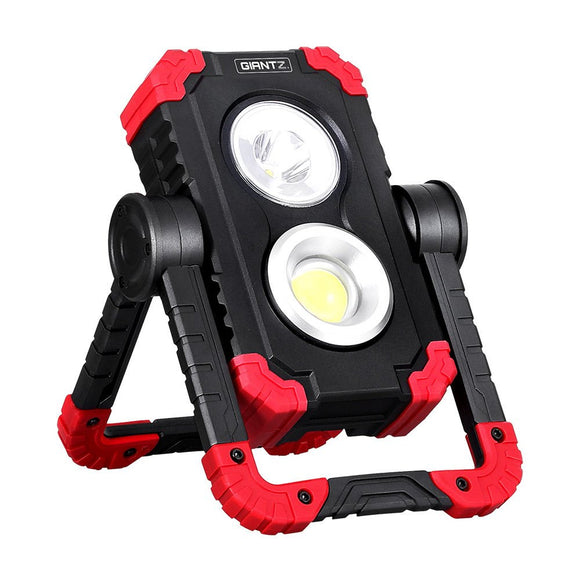 Giantz Work Light Rechargeable Torch USB Cordless LED Lamp Rotation Folding - RnR Galore