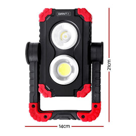 Giantz Work Light Rechargeable Torch USB Cordless LED Lamp Rotation Folding - RnR Galore