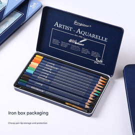 Giorgione Artist Watercolour Pencils 36 - Color Set - Premium Water Soluble Colored Pencils for Art & Drawing with Tin Case - RnR Galore