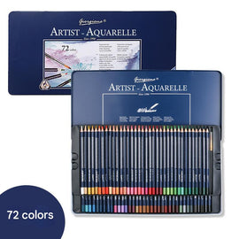 Giorgione Artist Watercolour Pencils 72 - Color Set - Premium Water Soluble Colored Pencils for Art & Drawing with Tin Case - RnR Galore