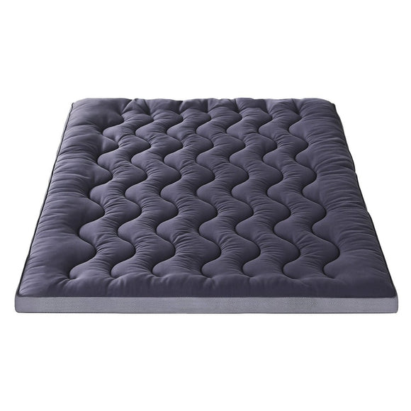 Giselle 5cm Mattress Topper Pillowtop toppers Bamboo Charcoal Queen - RnR Galore