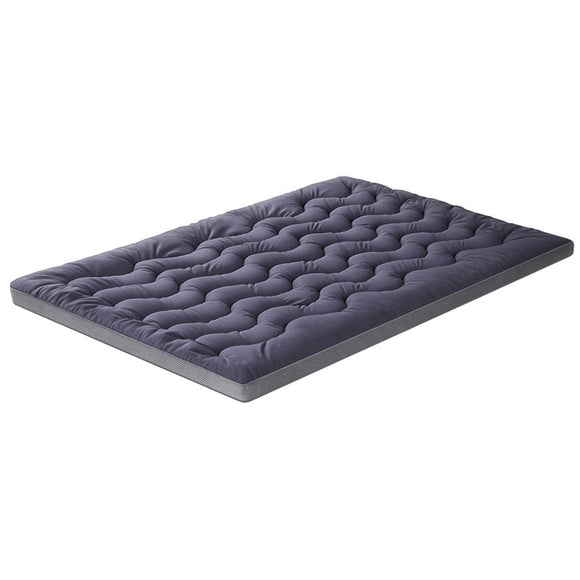 Giselle 5cm Mattress Topper Pillowtop toppers Bamboo Charcoal Queen - RnR Galore