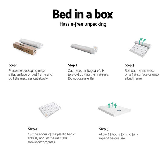 Giselle Bedding 13cm Mattress Tight Top Single - RnR Galore