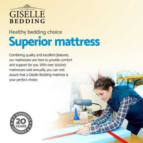 Giselle Bedding 24cm Mattress Super Firm Single - RnR Galore