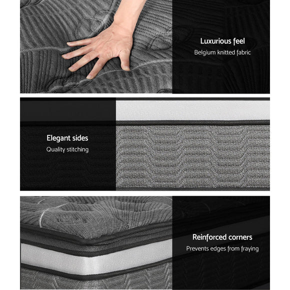 Giselle Bedding 34cm Mattress Double Layer Pocket Spring King - RnR Galore