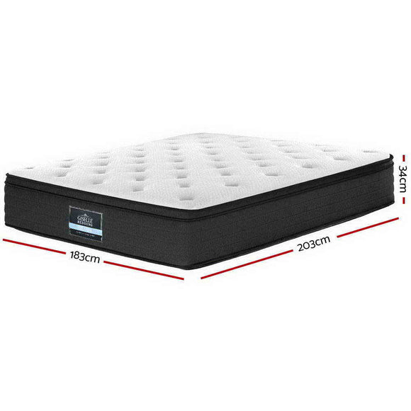 Giselle Bedding 34cm Mattress Euro Top King - RnR Galore