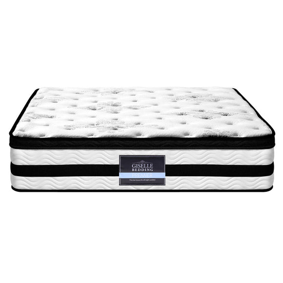 Giselle Bedding 34cm Mattress Euro Top Pocket Spring Super King - RnR Galore