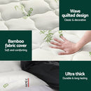 Giselle Bedding Mattress Topper Pillowtop Bamboo 7.5cm Double - RnR Galore