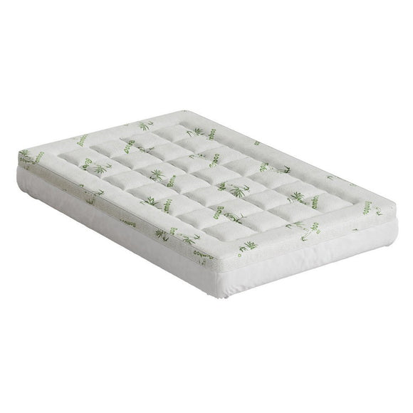 Giselle Bedding Mattress Topper Pillowtop Bamboo 7.5cm King Single - RnR Galore