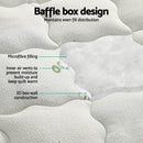 Giselle Bedding Mattress Topper Pillowtop Bamboo 7.5cm King Single - RnR Galore