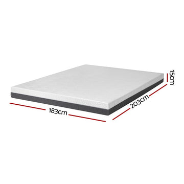 Giselle Bedding Memory Foam Mattress Bed Cool Gel Non Spring 15cm King - RnR Galore