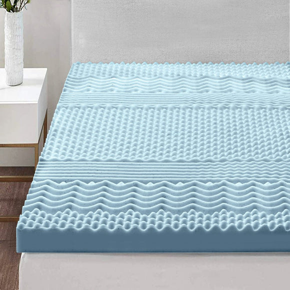 Giselle Bedding Memory Foam Mattress Topper 7 - Zone 8cm Single - RnR Galore