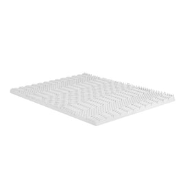 Giselle Bedding Memory Foam Mattress Topper 7 - Zone Airflow Pad 8cm King White - RnR Galore
