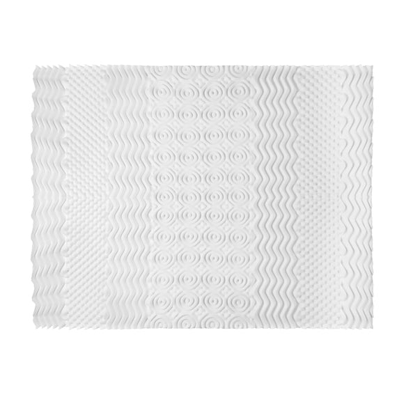 Giselle Bedding Memory Foam Mattress Topper 7 - Zone Airflow Pad 8cm Queen White - RnR Galore