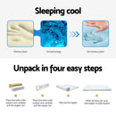 Giselle Bedding Memory Foam Mattress Topper Cool Gel Bed Mat Bamboo 10cm King - RnR Galore