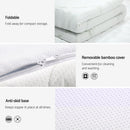 Giselle Bedding Memory Foam Mattress Topper Cool Gel Bed Mat Bamboo 10cm Single - RnR Galore