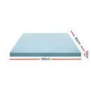 Giselle Bedding Memory Foam Mattress Topper Cool Gel Bed Mat Bamboo 10cm Single - RnR Galore