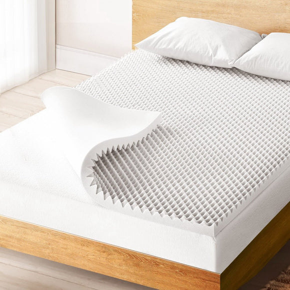 Giselle Bedding Memory Foam Mattress Topper Egg Crate 5cm Single - RnR Galore