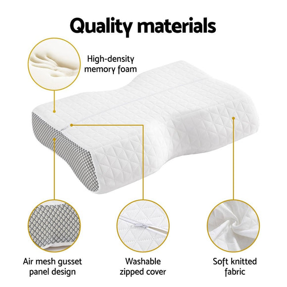 Giselle Memory Foam Pillow Contour Neck - RnR Galore