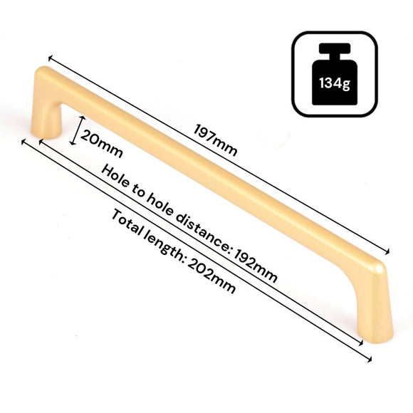 Gold Zinc Kitchen Cabinet Handles Drawer Bar Handle Pull 192mm - RnR Galore