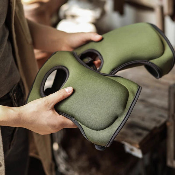 Green Adjustable Gardening Knee Pads - Comfortable Neoprene Knee Protectors for Weeding & Outdoor Work - RnR Galore