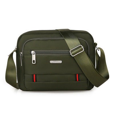 Green Dual - Style Men's Oxford Cloth Crossbody Bag Bundle - Oxford Cloth Business Shoulder Bag, Multi - Functional Large Capacity, Fits 8 - inch Tablet - RnR Galore