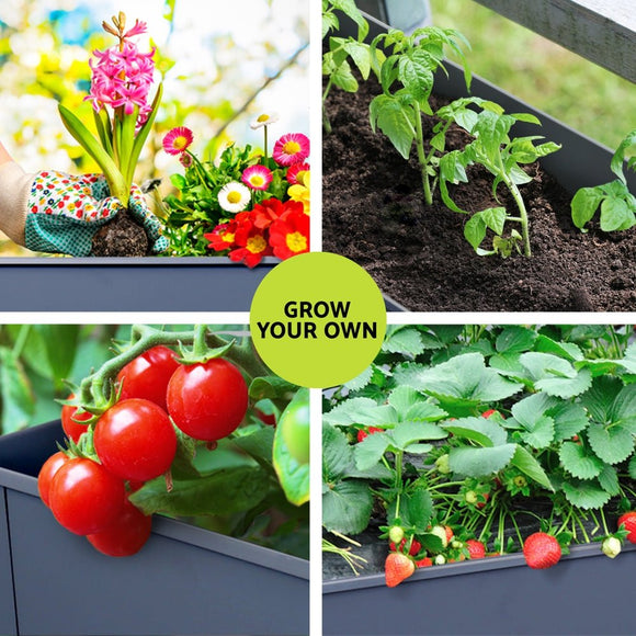 Green Fingers Garden Bed Elevated 100X40X80cm Planter Box Raised Container Herb - RnR Galore