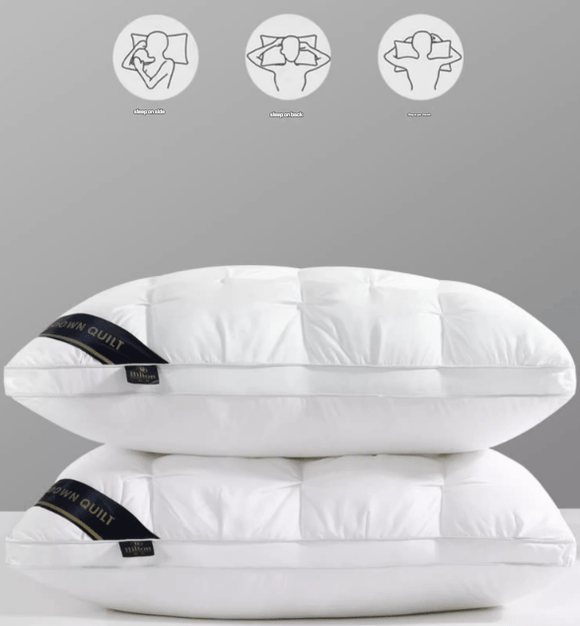 Green Luxury Adjustable Bed Pillow Set (2 - Pack) - Hotel Quality Down Alternative for Ultimate Neck Support & Comfort - RnR Galore