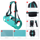 Green Pet Support Harness for Senior and Disabled Dogs - Adjustable Chest and Back Support Leash(Size L) - RnR Galore