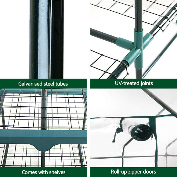 Greenfingers Greenhouse 5 Tiers Mini Green House Garden Bed Planter Box 1.9x0.7x0.5M - RnR Galore
