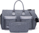Grey 45L Garment Duffel Bag - Men's Travel Suit Bag - Carry On Weekender - RnR Galore