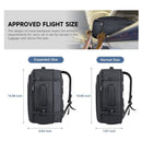 Grey Expandable 17 - Inch Laptop Travel Backpack with USB Port - Durable TSA Friendly Carry - on Luggage Bag - RnR Galore