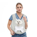 Grey Hands - Free Quilted Pet Carrier Sling - Soft & Comfortable Front Pack for Small Dogs and Cats - RnR Galore