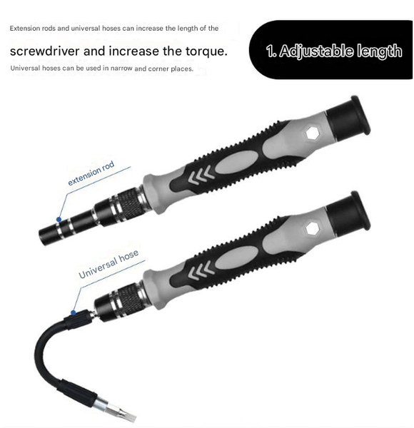 Grey Professional 115 - in - 1 Precision Screwdriver Set - Magnetic Repair Tool Kit for PC, Laptop, Phone & Electronics - RnR Galore
