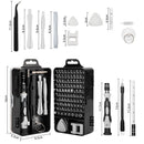 Grey Professional 115 - in - 1 Precision Screwdriver Set - Magnetic Repair Tool Kit for PC, Laptop, Phone & Electronics - RnR Galore
