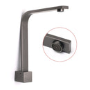 Gun Metal Square Bathroom Swivel Spout Gooseneck Arm Bathtub Filler Tap Outlet - RnR Galore