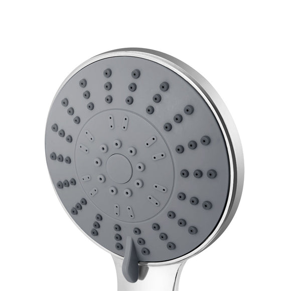 Handheld Shower Head 4.5" High Pressure 5 Modes Poweful Round Chrome - RnR Galore