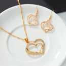 Heart Shaped Rhinestone Jewelry Set for Women - RnR Galore