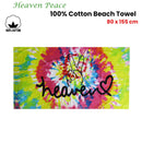 Heaven Peace 100% Cotton Beach Towel 80 x 155 cm - RnR Galore