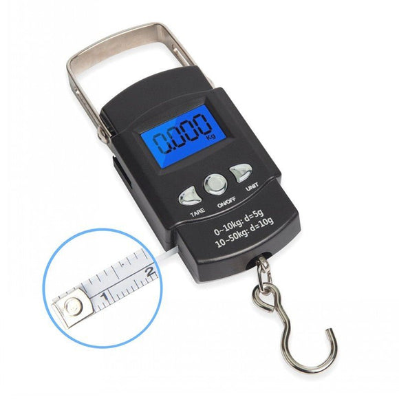 Heavy - Duty Digital Hanging Scale (2 - Pack) - 50kg Portable Luggage & Fishing Scale with Backlit LCD - RnR Galore