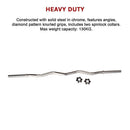 Heavy Duty EZ Curl Barbell – Weightlifting Bar with Spinlock Collars for Gym Training - RnR Galore