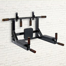 Heavy Duty Wall Mounted Power Station Pull Up Dip Knee Raise Bar - RnR Galore