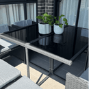 Horrocks 8 Seater Outdoor Dining Set - Black - RnR Galore