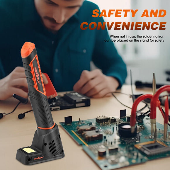 HORUSDY 8W 4V Max Cordless Soldering Iron Rechargeable with Lithium-Ion Battery - RnR Galore