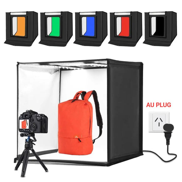 Hridz 60cm Light Box Bi - Colour Photography Portable Photo Studio Shooting Tent with 6 PVC Backdrops - RnR Galore